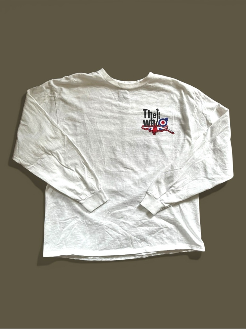 The Who 2022 Tour White Long-Sleeve Graphic Tee